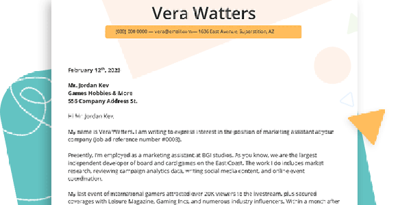 Winning Cover Letter Examples And Tips For Job Seekers